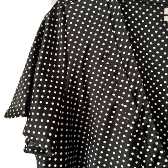 Urban Outfitters Black/White Dotted Crop Crossover Top - M - Picture 6 of 10
